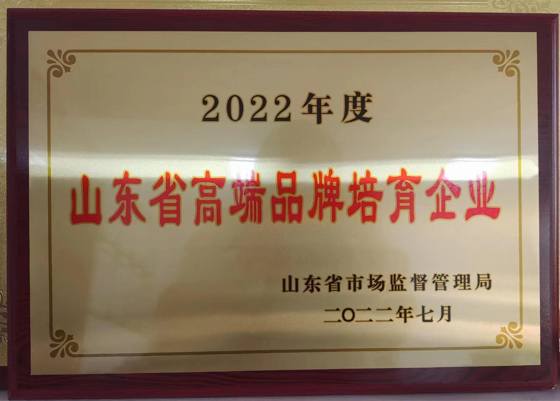 山東省高端品牌培育企業